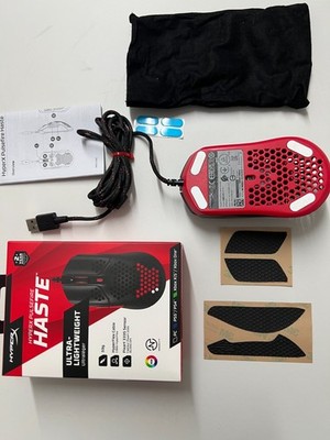 HyperX Pulsefire Haste Verkabelte Gaming-Maus - Schwarz/Rot