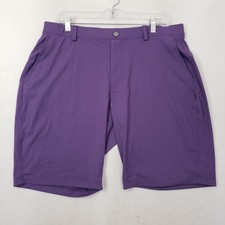 Redvanly Hanover 9" Golf Shorts Men's XL Loganberry Flat Front Pull On Chino