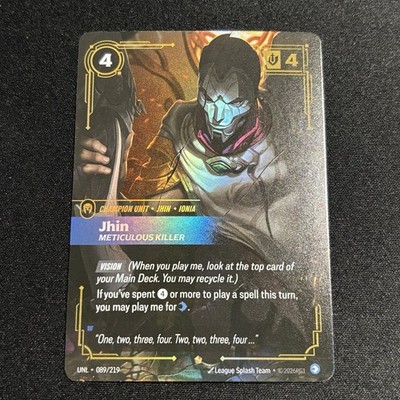 Jihn Meticulous Killer 089/219 - Riftbound Unleashed - Rare NM Foil English