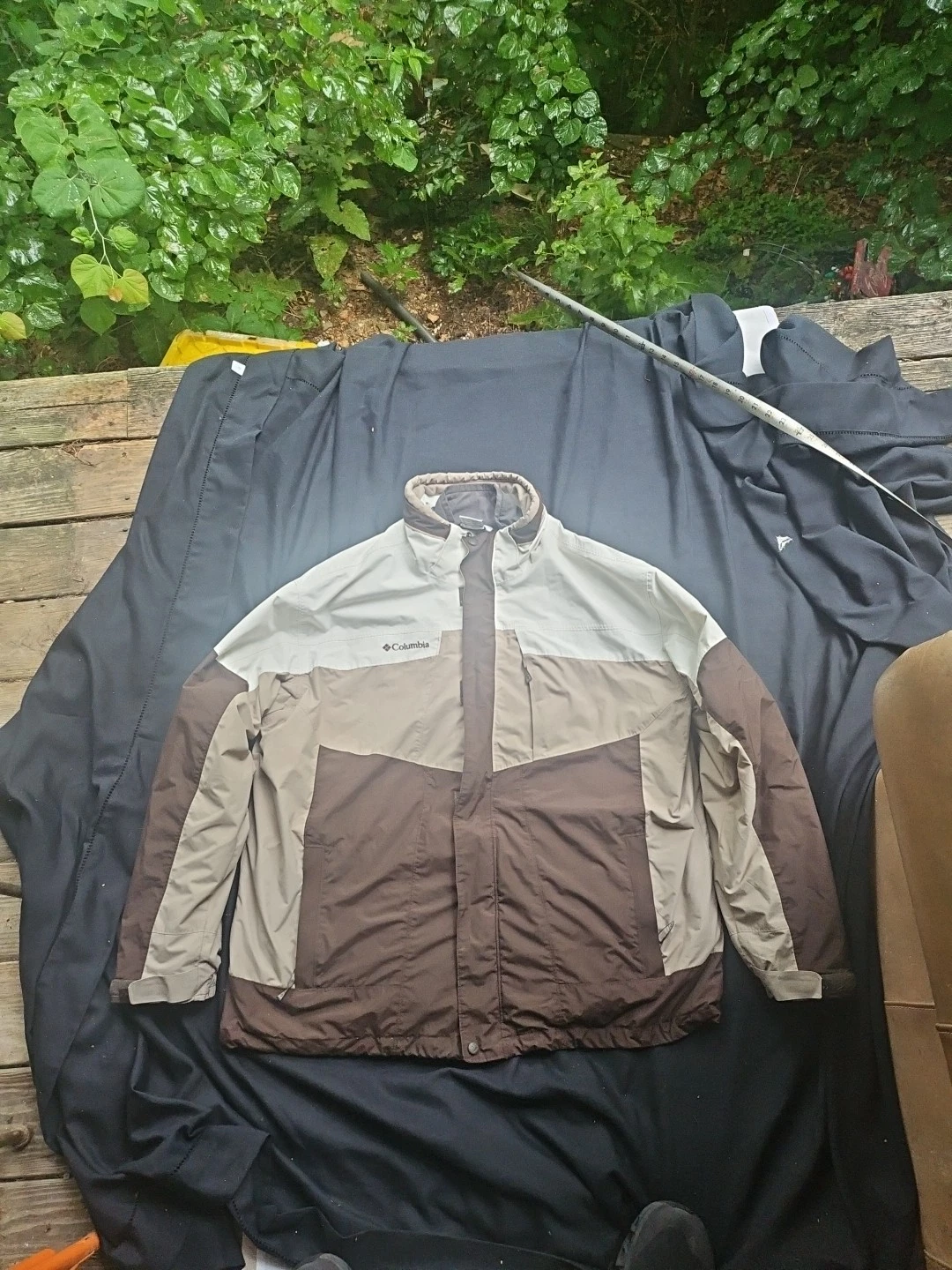 Columbia Bugaboo Omni-Tech Waterproof Jacket/Coat Removable Liner Hood Men XXL