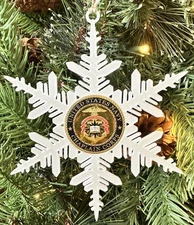 U S NAVY CHAPLAIN CORPS Challenge Coin Christmas Ornament. Fast Shipping!
