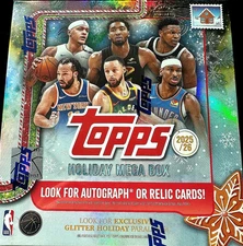 2025-26 Topps Holiday Basketball NBA  Mega Box Factory Sealed