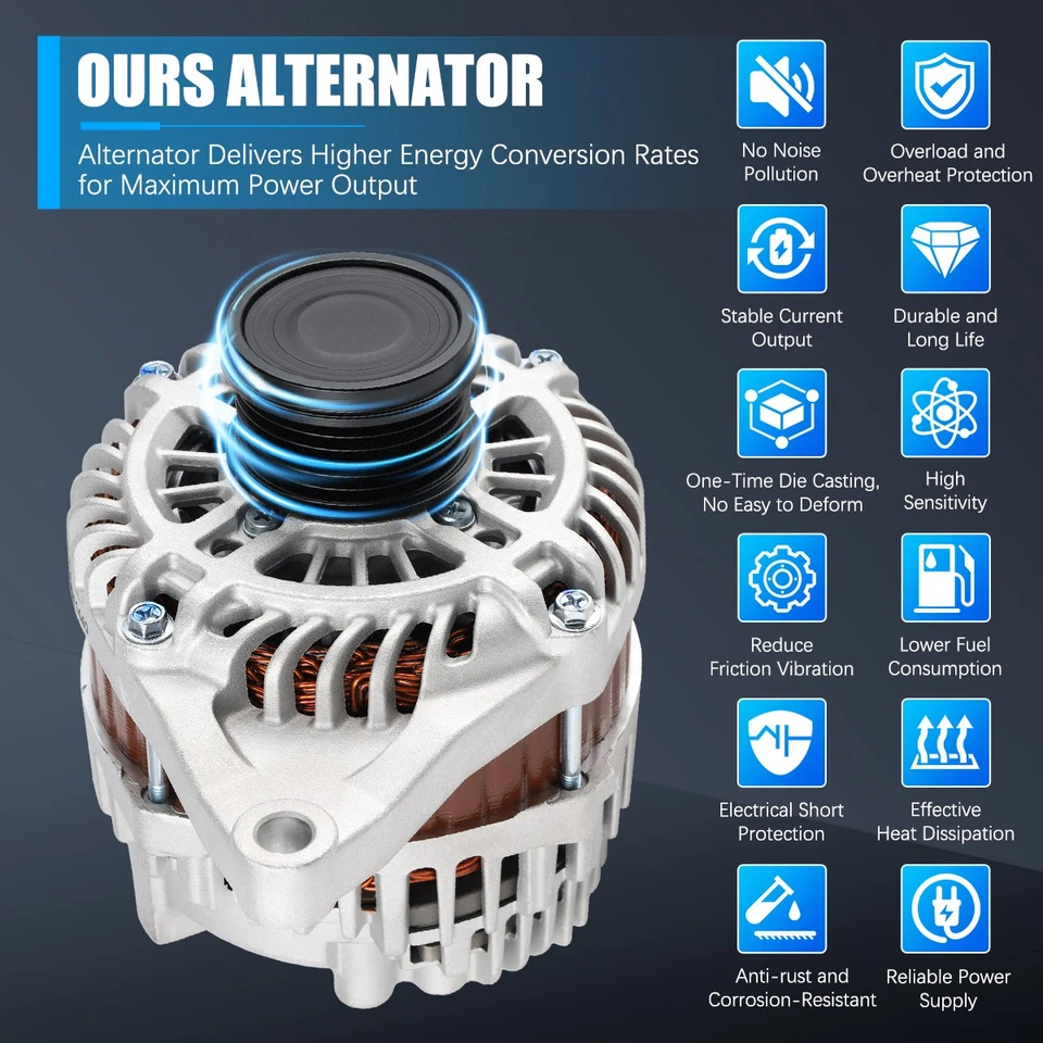 Alternator For Dodge Journey 2.4L 2009 2010 2011 2012 2013 2014 2015 2016-2020 Foto 2 de 4