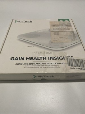 FitTrack Dara Smart BMI Bluetooth Glass Bathroom Scale Body Composition