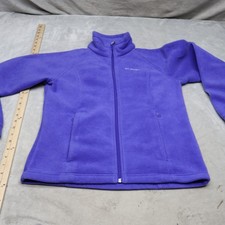 Columbia Jacket Girls 14/16 Purple Benton Springs Fleece Full Zip Outdoor Hiking