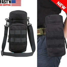 Tactical Molle Sports Water Bottle Carrier Bag Sling Case Holder Kettle Pouch
