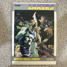 Fleer 1987 Kareem Abdul-Jabbar #1 Los Angeles Lakers NBA HOF
