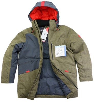 Spyder X Brooks Brothers Men's Down 700 Parka GORE-TEX Infinium Jacket Ski Coat