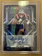 2021 PANINI OBSIDIAN FOOTBALL TRE NIXON ROOKIE AUTOGRAPHED CARD