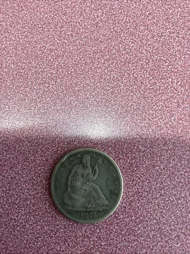 1875-S Seated Liberty Half Dollar, Variety 4, Weight of Variety 5