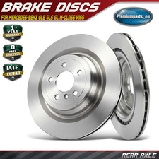 2x Rear Brake Discs Pair Vented 345mm for Mercedes-Benz GLE GLS GL M-Class W166