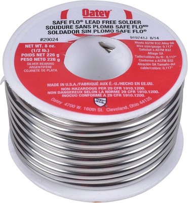 Reliable Lead-Free Copper Plumbing Solder - 1/2 lb for Safety Compliance