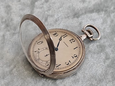 Montre De Poche Ancienne Agassiz Suisse - Scène En Relief Unique - Mécanique Manuelle Circa 1890