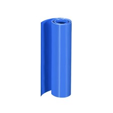PVC Heat Shrink Tube 200mm Flat Width Wrap for Dual Layer 18650 2 Meter Blue