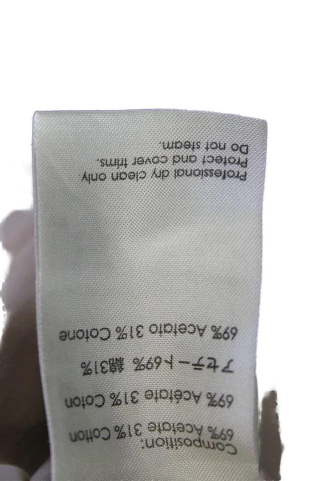 Pantalones para mujer 3.1 Phillip Lim elástico con cordón cintura puño dobladillo beige talla 2 Foto 4 de 4