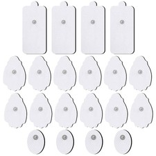 TENS/EMS Replacement Pads 20 Pack - 3.5mm Reusable Electrode Patches