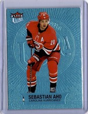 Sebastian Aho Fleer Ultra Medallions 20/25 Number Match #M-21 2021 UD [G777]