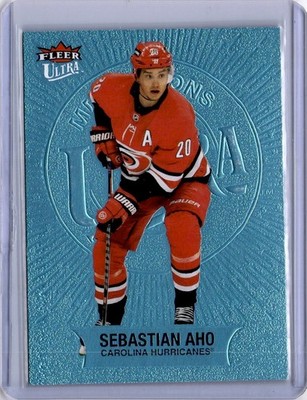 Sebastian Aho Fleer Ultra Medallions 20/25 Number Match #M-21 2021 UD [H104]