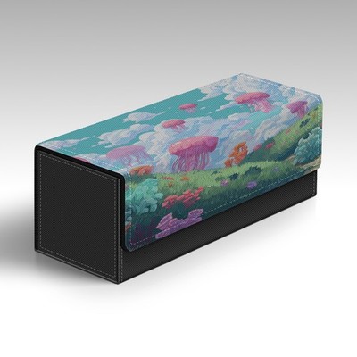 MTG Storage Box | Jellyfish Fields Themed TCG Box Holds 600+ Cards | Unofficial