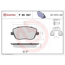 Satz Bremsbeläge Bremsklötze vorne für VW Polo 4 9A4 9N 9N2 | 24621442