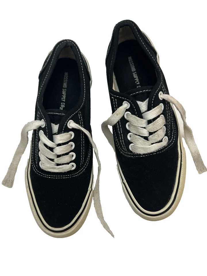 Mossimo Supply Co. Shoes Youth Kids Sneakers Size 5 6 Athletic Footwear Black - Изображение 3 из 4