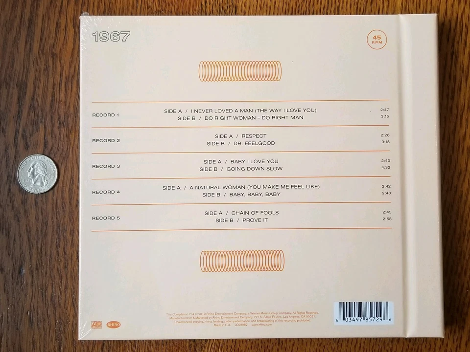 Aretha Franklin Limited Edition Singles Atlantic 1967 RSD Vinyl 5x 7" Only 4500 - Image 2 of 3