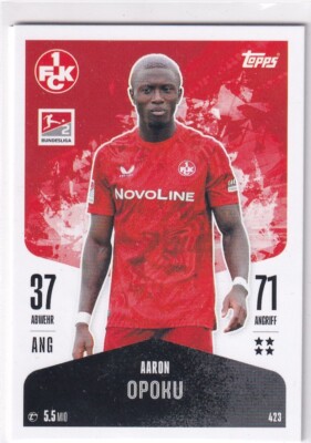 Topps Match Attax Bundesliga 24/25 Karte Nr. 423 Aaron Opoku Kaiserslautern