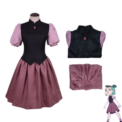 Cosplay The Owl House Luz Edalyn Amity Dress Halloween Full Set Anzüge Outfits
