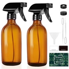 Glass Spray Bottles for Cleaning Solutions and Essential Oils, 4 Oz Small Empty