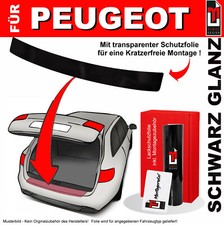 Lackschutzfolie Ladekantenschutz f&uuml;r Peugeot 807 BJ 2002-2014 Schwarz glanz
