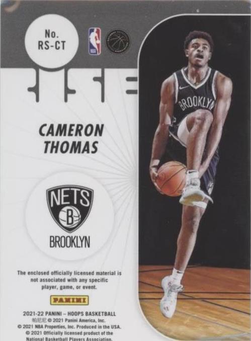 2021-22 Panini NBA Hoops - Cameron Thomas #RS-CT for sale | eBay