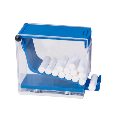 Dentist Cotton Roll Dispenser Push Type-Transparent Press Type Cotton RollHolder