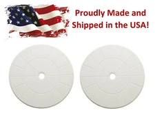 2 Pool Debris Canister Deck Lid 9 1/8" Inch Skimmer Valve Lid White Replacement