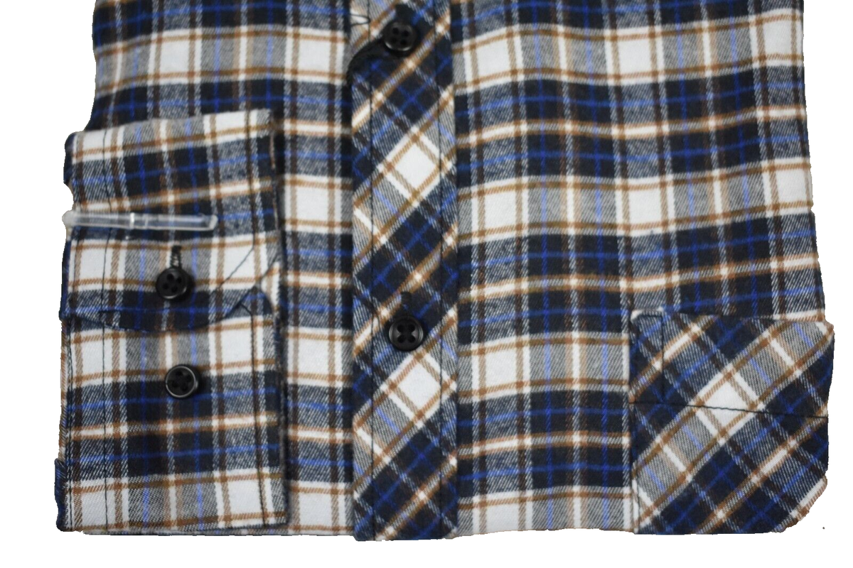 Woolrich Parka Uomo Camicia Uomo In Flanella A Quadri - Manica Lunga Tasche Boscaiolo Lavoro Casual Taglia M Camicia Lavoro Tasche