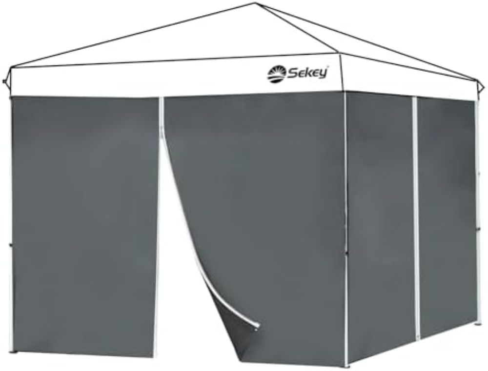 Sekey 2 Pareti Laterali con Cerniera per 3x3m Gazebo Pieghevole, Impermeabile, B