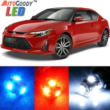 9 x Premium Xenon White LED Lights Interior Package Kit for Scion tC + Tool