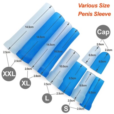 Penis Sleeve Extender Silicone Glans Protector Plug Replacement Pump  Stretcher | eBay