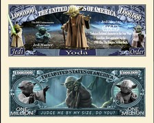 OUR YODA STAR WARS DOLLAR BILL (2 Bills)