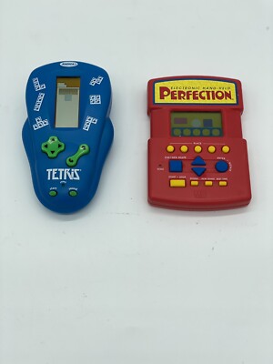 Handheld Game Bundle 2000 Radica Tetris 1996 Milton Bradley