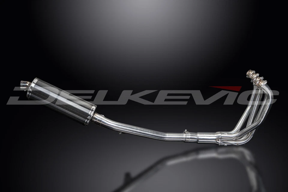 Silenciador de carbono ovalado 4-1 14" escape completo Suzuki GSF1200 Bandit 1995-2005 Foto 2 de 4