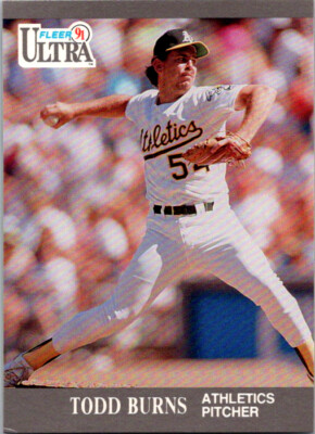 Todd Burns 1991 Fleer Ultra #243 Baseball Card