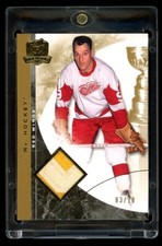 2008-09 Upper Deck The Cup Gordie Howe Mr. Hockey Gold Game Used Patch /10 RARE