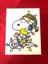 Graphique Snoopy Note Cards, set of 20, Peanuts Christmas, Woodstock, 2023,w Box