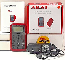 AKAI Cellulare - modello AKMF012  / GSM  - colore  BURGUNDY (come nuovo)