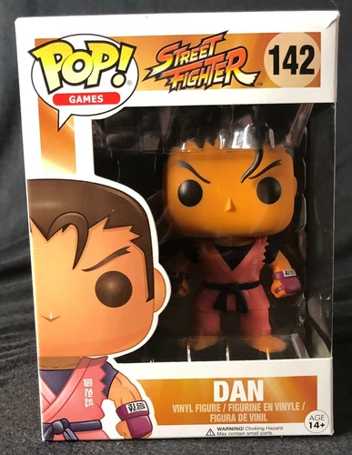 Funko POP! Games - Street Fighter: Dan Figure #142 (NOT MINT) w/Protector