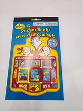 Dr. Seuss - Sticker Book - 245 Stickers - 1 Foil Sheet - 4 Sheets Total