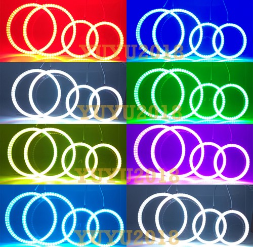 Anillo halo LED Bluetooth RGB para Seat ibiza cordoba 6L 03-08 faro ojo de ángel - Imagen 9 de 17