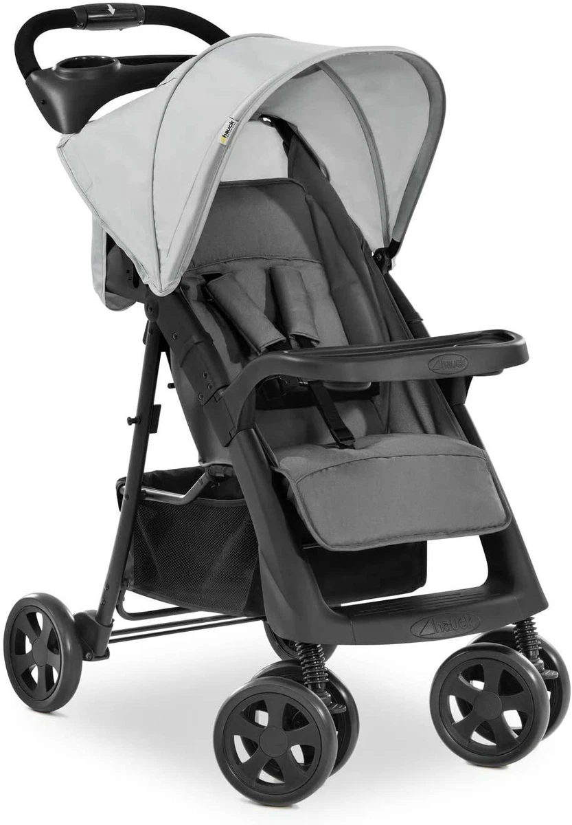 Hauck Shopper Neo II Pushchair Pram Buggy Stroller Grey+Raincover upto 4  Years 4007923149164