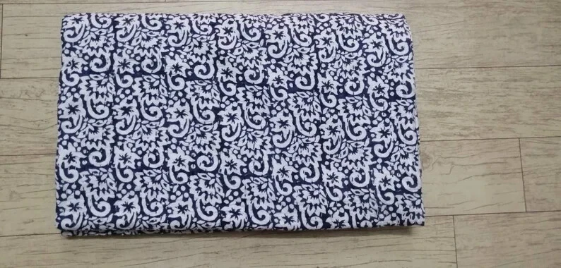 Colcha floral Kantha tamaño queen colcha ropa de cama manta edredón hecho a mano Foto 3 de 4