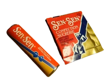 Old VINTAGE candy SEN SEN mints licorice breath freshener mint SUGAR FREE roll